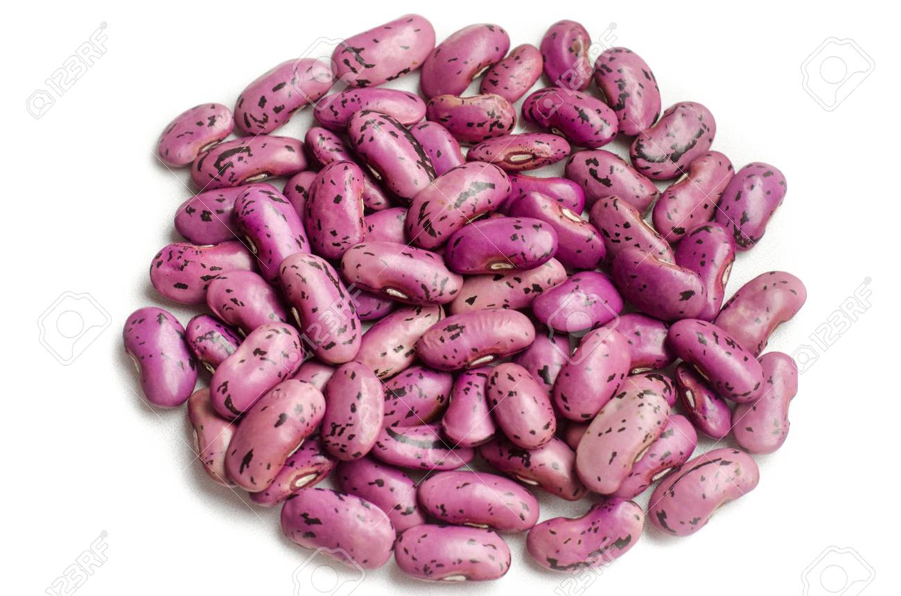 Purple speckled kidney beans