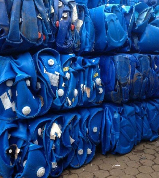 HDPE BLUE DRUMS IN BALES